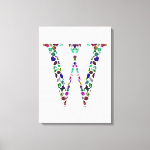 Anfangsbuchstabe W Leinwanddruck