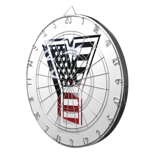 Anfangsbuchstabe Y Monogramm Klassischer Rundaufkl Dartscheibe (Vorderseite rechts)