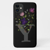 Anfangsbuchstabe Y Plus Blumendesign Case-Mate iPhone Hülle (Rückseite)
