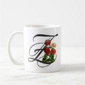 Anfangsbuchstabe Z, Zinnien-Kaffeetasse Kaffeetasse (Links)