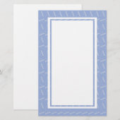 Anfangsbuchstaben A, blau Briefpapier (Vorne/Hinten)