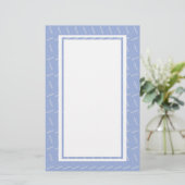 Anfangsbuchstaben A, blau Briefpapier (Stehend Vorderseite)