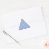 Anfangsbuchstaben A, blau Dreieckiger Aufkleber (Umschlag)