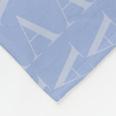 Anfangsbuchstaben A, blau Fleecedecke (Ecke)