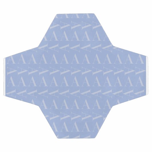 Anfangsbuchstaben A, blau Fußball (Flach)