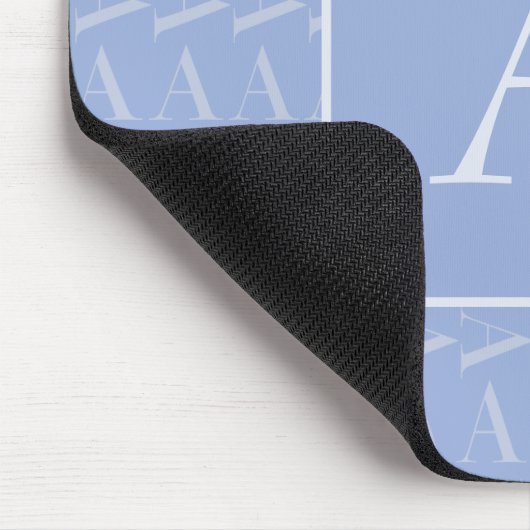 Anfangsbuchstaben A, blau Mousepad (Ecke)