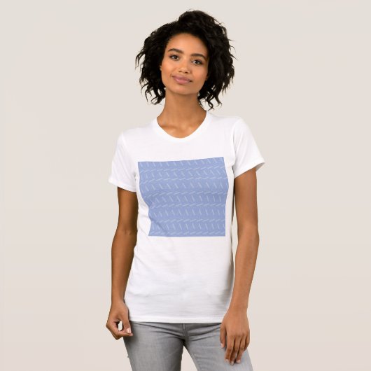 Anfangsbuchstaben A, blau T-Shirt (Vorne ganz)