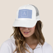 Anfangsbuchstaben A, blau Truckerkappe (Beispiel)
