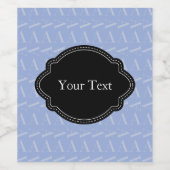 Anfangsbuchstaben A, blau Weinetikett (Einzelnes Label)