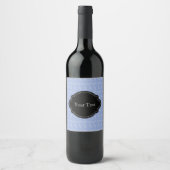 Anfangsbuchstaben A, blau Weinetikett (Vorderseite)