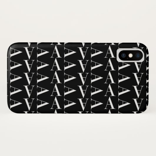 Anfangsbuchstaben A Case-Mate iPhone Hülle (Rückseite (Horizontal))