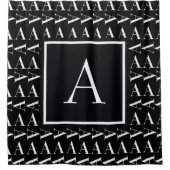 Anfangsbuchstaben A Duschvorhang (Vorderseite)