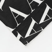 Anfangsbuchstaben A Fleecedecke (Ecke)