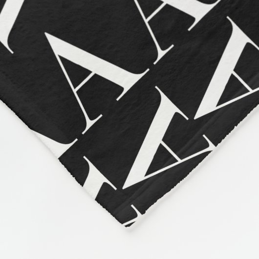 Anfangsbuchstaben A Fleecedecke (Ecke)