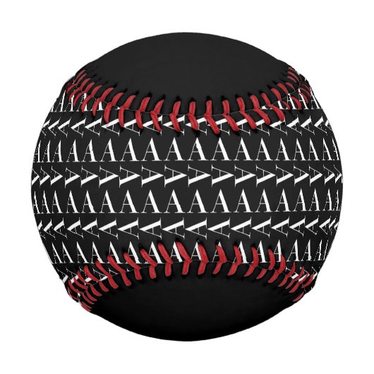 Anfangsbuchstaben A, Hintergrundfarbe auswählen Baseball (Vorderseite)