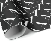 Anfangsbuchstaben A, Hintergrundfarbe auswählen Geschenkpapier (Rolleneckpunkt)