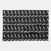 Anfangsbuchstaben A, Hintergrundfarbe auswählen Geschirrtuch (Horizontal)