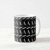 Anfangsbuchstaben A, Hintergrundfarbe auswählen Kaffeetasse (VorderseiteRechts)