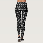 Anfangsbuchstaben A, Hintergrundfarbe auswählen Leggings (Rückseite)