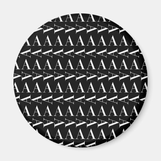 Anfangsbuchstaben A, Hintergrundfarbe auswählen Magnet (Vorne)