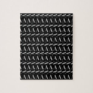 Anfangsbuchstaben A, Hintergrundfarbe auswählen Puzzle