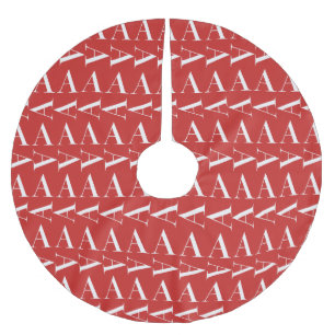 Anfangsbuchstaben A Polyester Weihnachtsbaumdecke