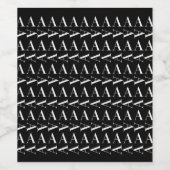 Anfangsbuchstaben A Weinetikett (Einzelnes Label)