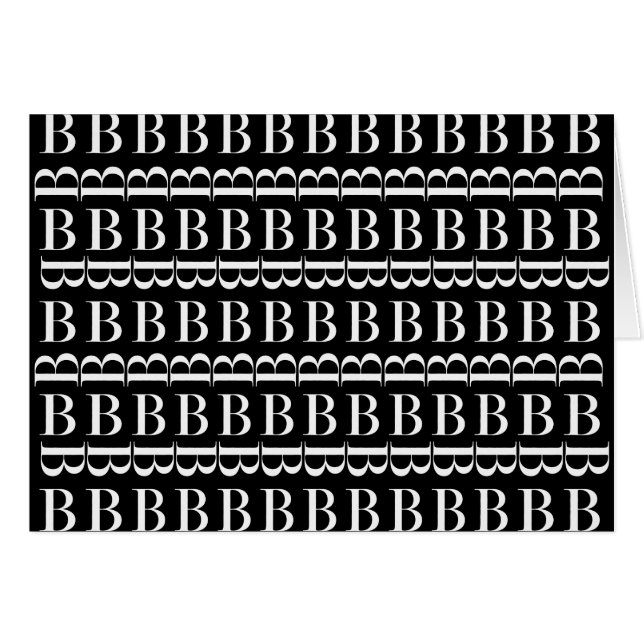 Anfangsbuchstaben B (Vorderseite (Horizontal))