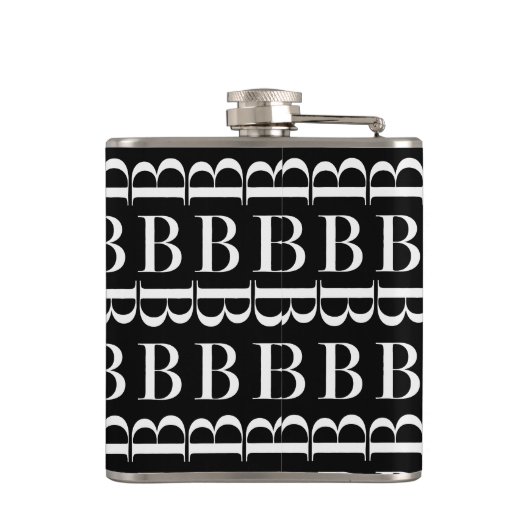 Anfangsbuchstaben B Flachmann (Rückseite)