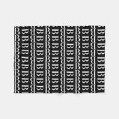 Anfangsbuchstaben B Fleecedecke (Vorderseite (Horizontal))