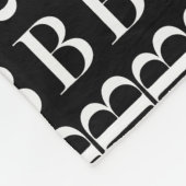 Anfangsbuchstaben B Fleecedecke (Ecke)