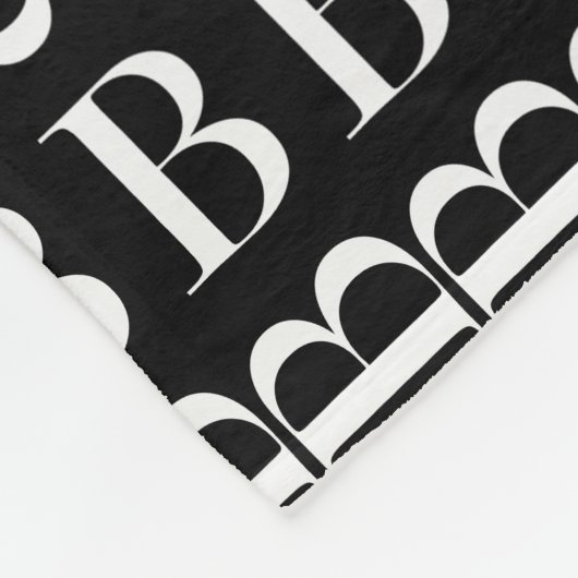 Anfangsbuchstaben B Fleecedecke (Ecke)