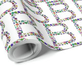 Anfangsbuchstaben B Geschenkpapier (Rolleneckpunkt)