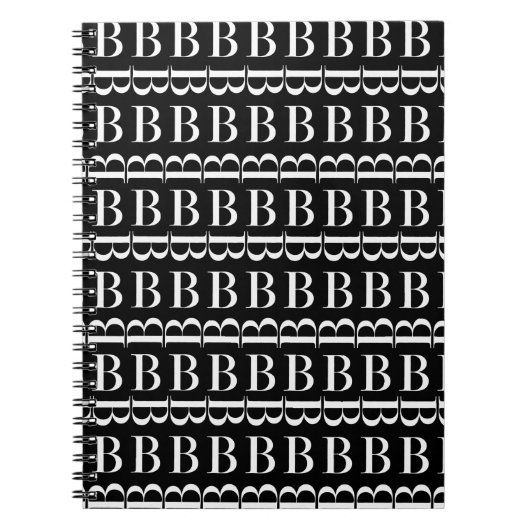 Anfangsbuchstaben B, Hintergrundfarbe auswählen Notizblock (Vorderseite)