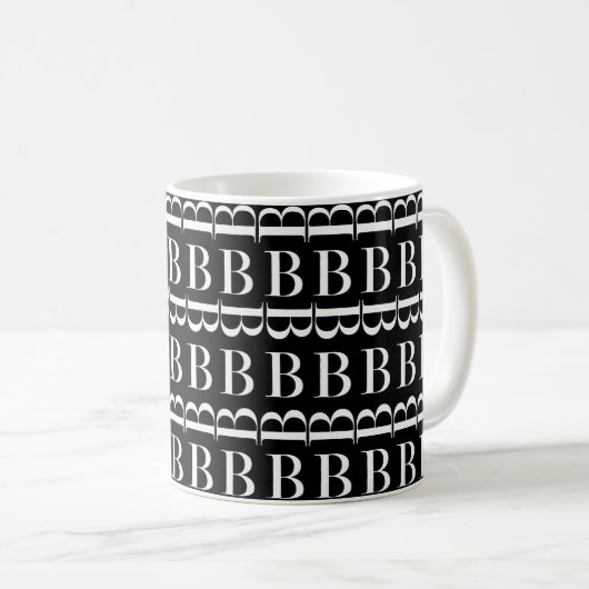 Anfangsbuchstaben B Kaffeetasse (VorderseiteRechts)