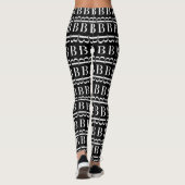 Anfangsbuchstaben B Leggings (Rückseite)