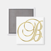 Anfangsbuchstaben B Magnet (Vorderseite/Rückseite)