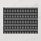 Anfangsbuchstaben B Postkarte (Vorderseite)