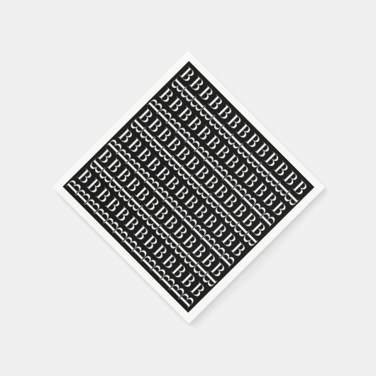 Anfangsbuchstaben B Serviette (Ecke)