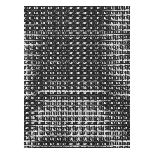 Anfangsbuchstaben B Tischdecke (Vorderseite)