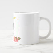 Anfangsbuchstaben | Buchstabe B mit goldenem Rahme Jumbo-Tasse (Rechts)
