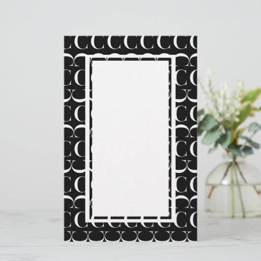 Anfangsbuchstaben C Briefpapier (Stehend Vorderseite)