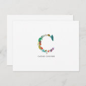 Anfangsbuchstaben - C - Flachbildschirm Postkarte (Vorne/Hinten)