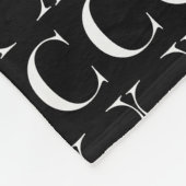 Anfangsbuchstaben C Fleecedecke (Ecke)