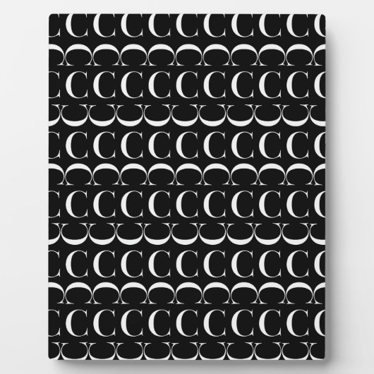 Anfangsbuchstaben C Fotoplatte (Vorderseite)