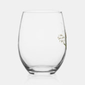 Anfangsbuchstaben C für Weibchen Weinglas Ohne Stiel (Rechts)