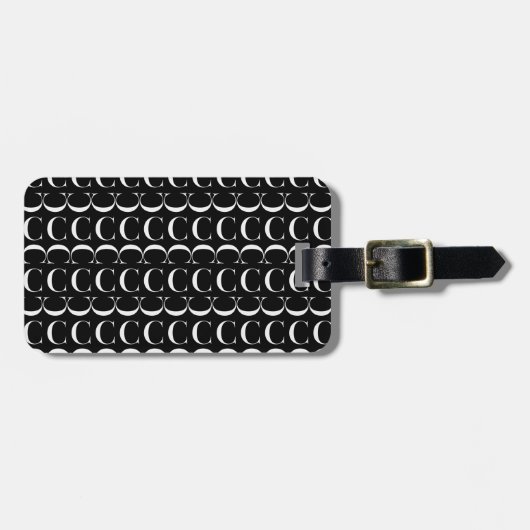 Anfangsbuchstaben C Gepäckanhänger (Vorderseite horizontal)