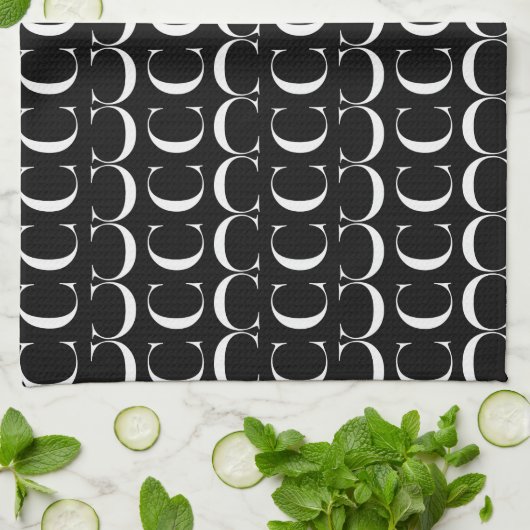 Anfangsbuchstaben C Handtuch (Gefaltet)