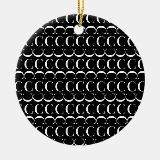 Anfangsbuchstaben C Keramikornament (Vorne)