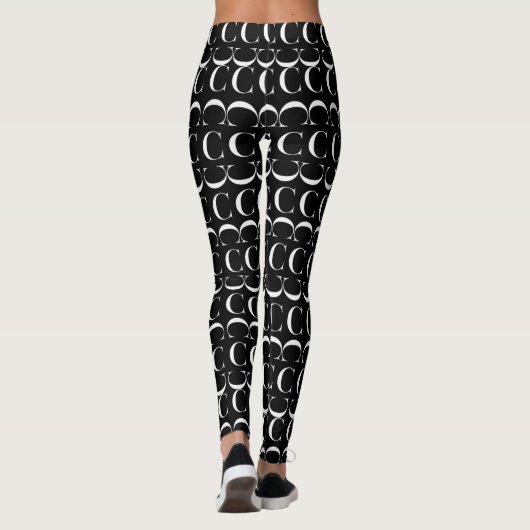 Anfangsbuchstaben C Leggings (Rückseite)